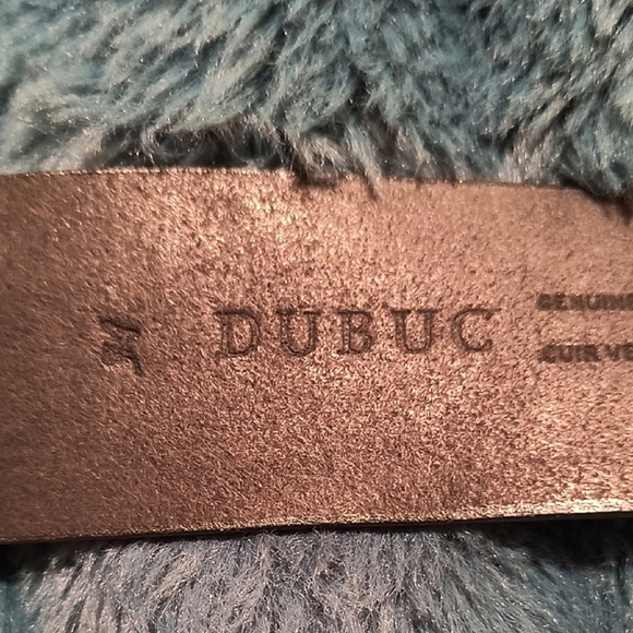 Vintage Dubuc Men's Black Leather Belt. Size 34. Great Condition - Picture 3 of 5